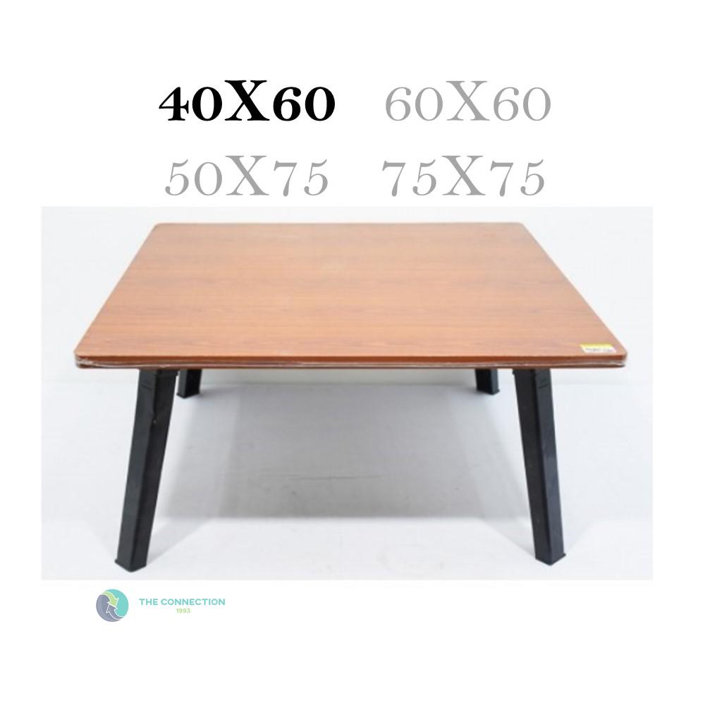 โต๊ะญี่ปุ่นลายไม้สีบีช/เมเปิ้ล ขนาด 40x60 ซม. (16×24นิ้ว) ขาพลาสติก ขาพับได้ tc tc tc99