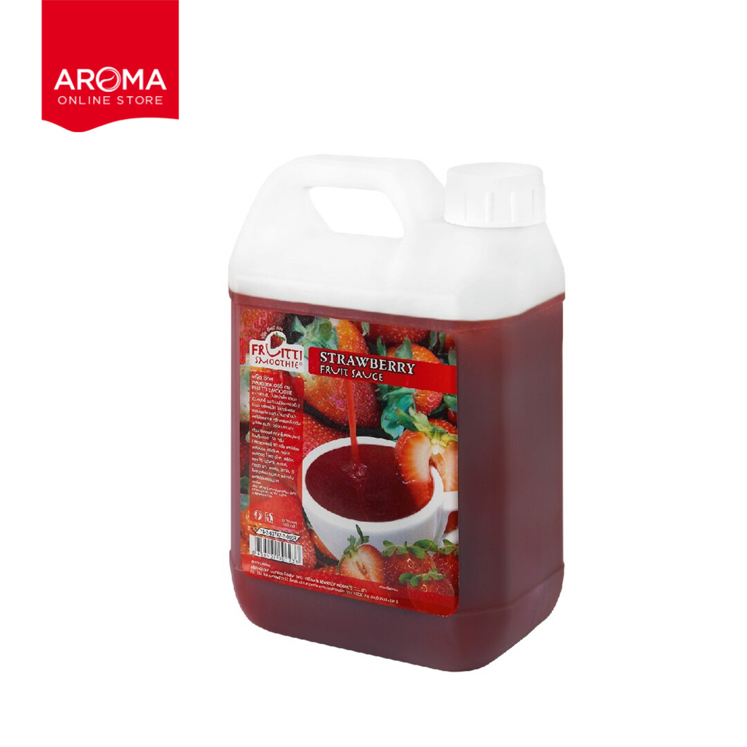 Aroma น้ำผลไม้ ซอสสตรอเบอร์รี่ เข้มข้น Fruitti Smoothie (2,500 มล./ 1 แกลลอน)