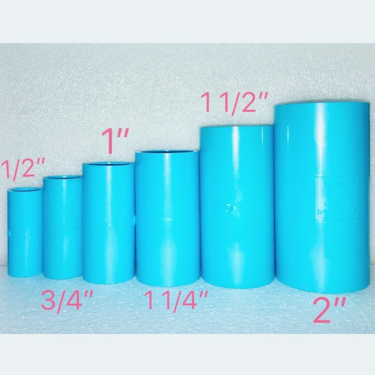 ข้อต่อตรง ตราช้าง แบบหนา  PVC 13.5 ขนาด 1/2” (4หุน) - 2