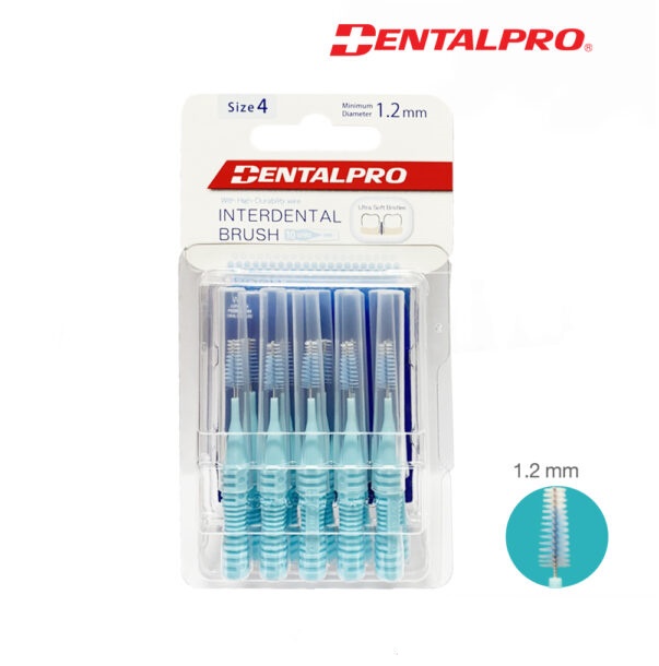 แปรงซอกฟัน Dentalpro I-Shaped interdental brush ขนแปรงนุ่ม แพ็คละ 10 ชิ้น[ 1 แพ็ค ]