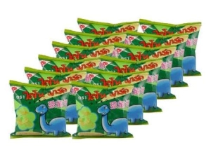 ภาพหน้าปกสินค้าไดโนพาร์ค ขนม ไดโนเสาร์ ขนมซองสีเขียว ขนาด 5 บาท แพ็ค 12 ซอง ที่เกี่ยวข้อง