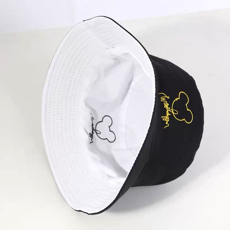 หมวกBucket หมวกบั​กเก็ต​ หมวกบักเก็ตยิ้มใส่ได้สองด้าน หมวก​บั​กเก็ต​2​ด้าน หมวกบัคเก็ต