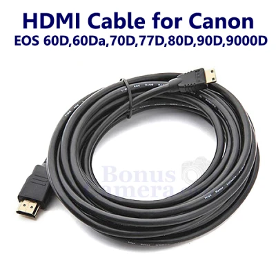 HDMI cable for connect Canon EOS 60D,60Da,70D,77D,80D,90D,9000D with HD TV,Projector