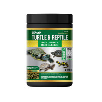 SAKURA SPECIAL TURTLE & REPTILE  - อาหารเต่าสูตรเร่งโต กระดองใหญ่ สุขภาพดี (ขนาด300กรัม)