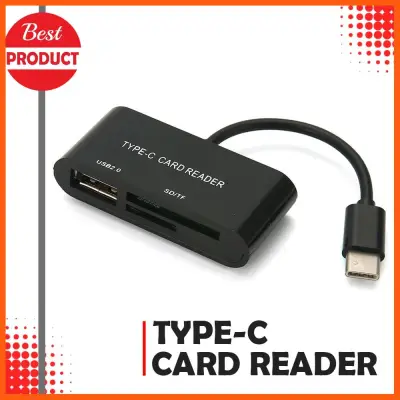 สินค้าขายดี USB c type c otg converter cable with card reader sd tf card จอโทรศัพท์ MobileAccessories Iphone Apple HDMI USB