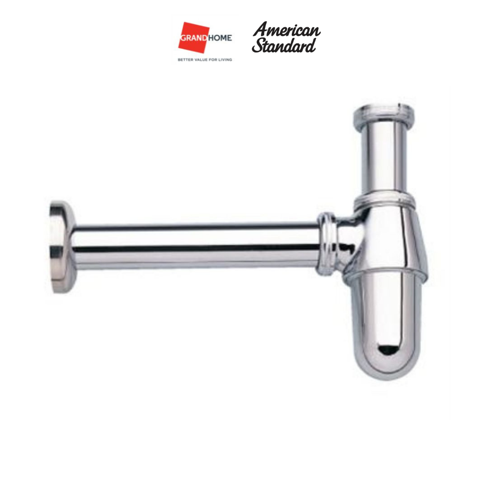 ท่อน้ำทิ้งกระปุก ท่อน้ำทิ้ง ท่อน้ำทิ้งอ่างล้างทรงหน้ากระปุก AMERICAN STANDARD รุ่น A-8104-N ชุบโครเมี่ยมไม่เป็นสนิม ราคา 650 บาท*ส่งฟรี