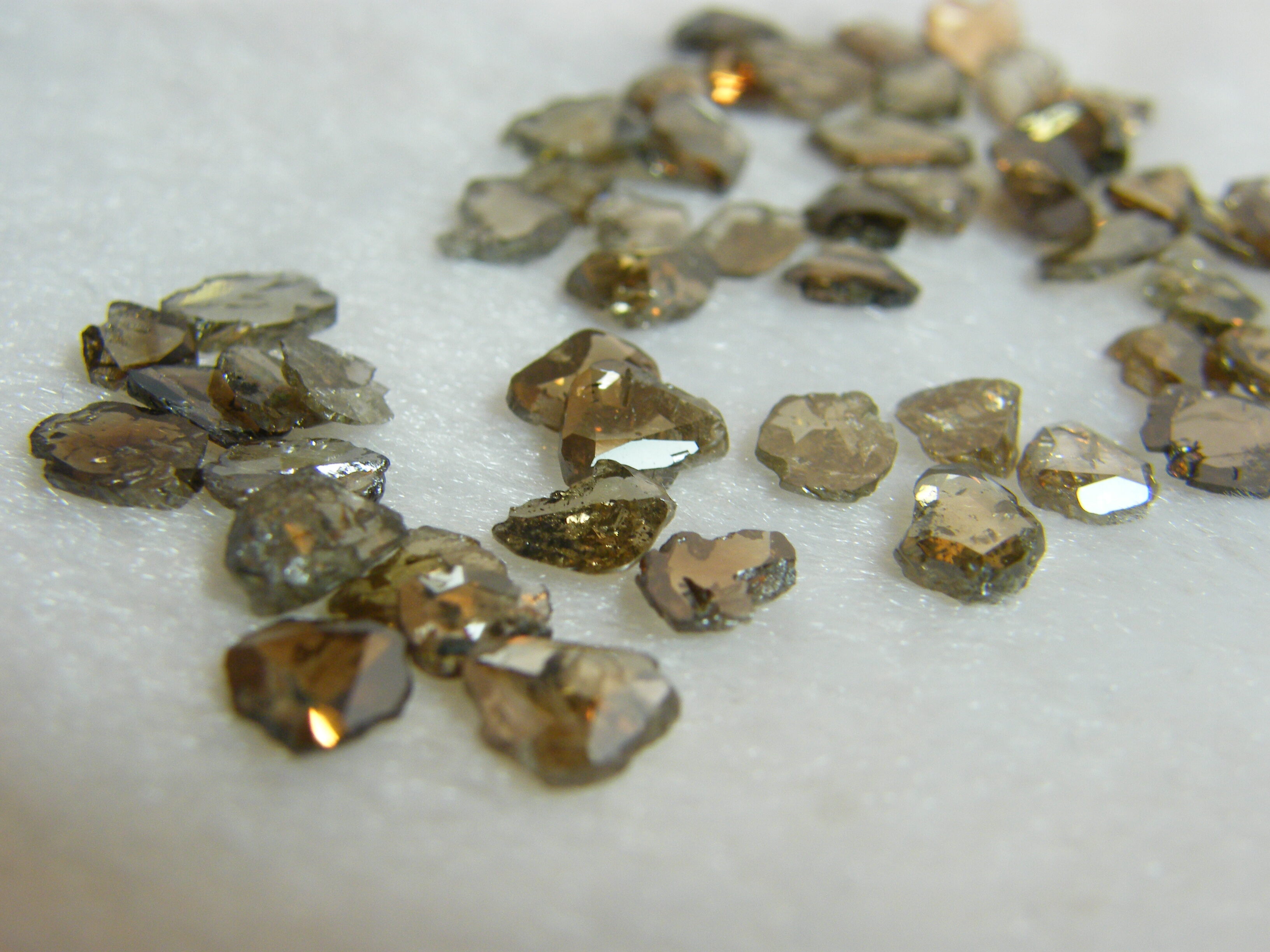 เพชรซีกของแท้ ROUND Freesize 2 mm - Natural Polki Diamonds original diamond