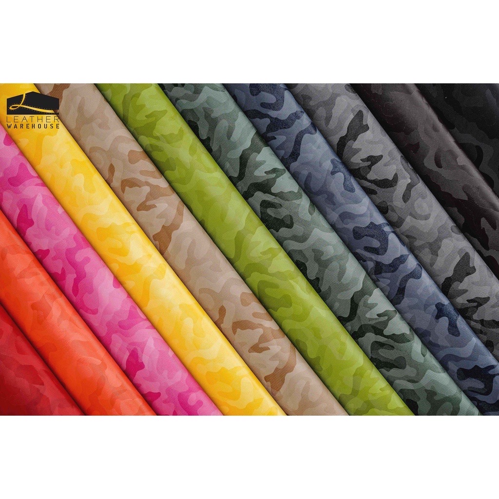 Leather Warehouse หนังเทียม ลายพราง ลายทหาร Camouflage เกรดคุณภาพ ทนทาน หนังดี ลายสวย ราคา 180 บาท*ส่งฟรี