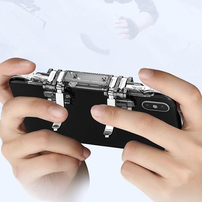 K19 ใหม่ส่าสุด 2019 Gamepad Joystick for PUBG Joypad Trigger Fire Button Aim L1 R1 Key ปุ่มยิง Shooting Trigger Game Controller Mobile Joystick