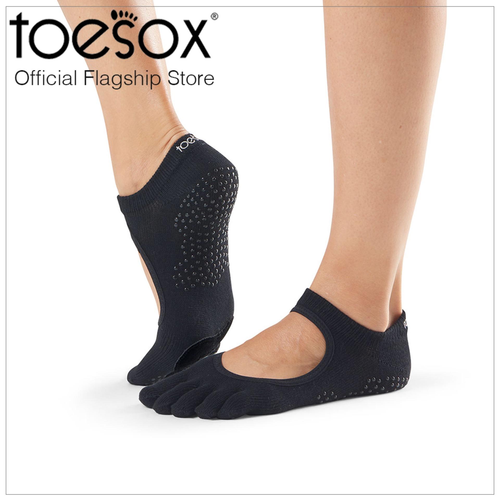 ToeSox ถุงเท้าเต้นแยกนิ้วมีแถบหนังใต้จมูกเท้า  รุ่น Plie ปิดนิ้วเท้า