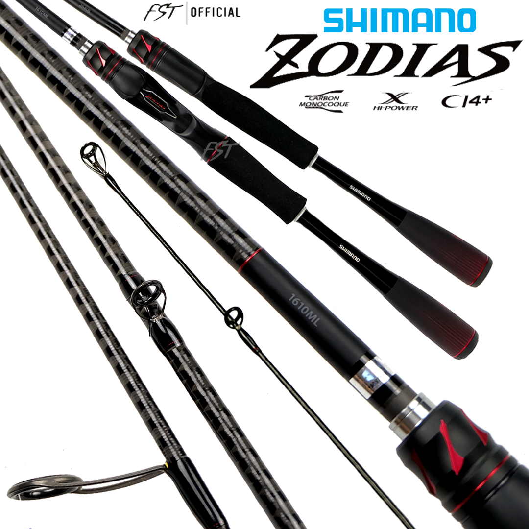 2020 SHIMANO ZODIAS Lure Fishing Rod 166M 1610M 268L 172H 2 Sections Carbon  MONOCOQUE Handle CI4+ Reel Seat 1.98M 2.08M 2.13M