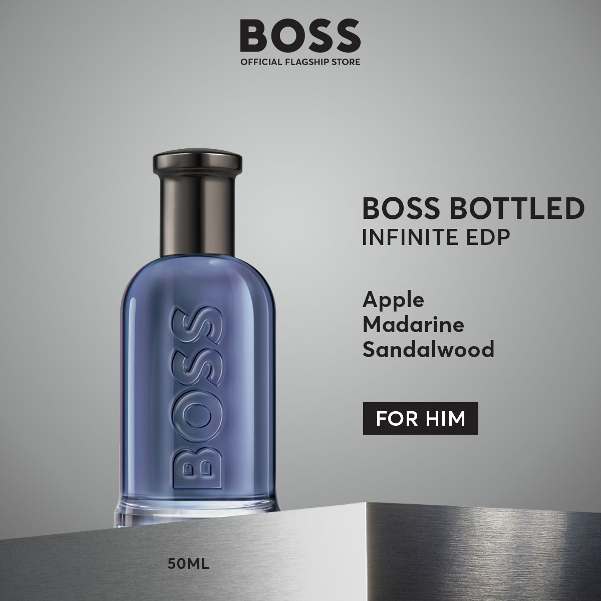 Men's Perfume Boss Bottled Infinite Eau De Parfum - Apple, Mandarin, Sandalwood - Aromatic Woody Edp Perfume | By Hugo Boss Fragrances ราคา 4,850 บาท*ส่งฟรี