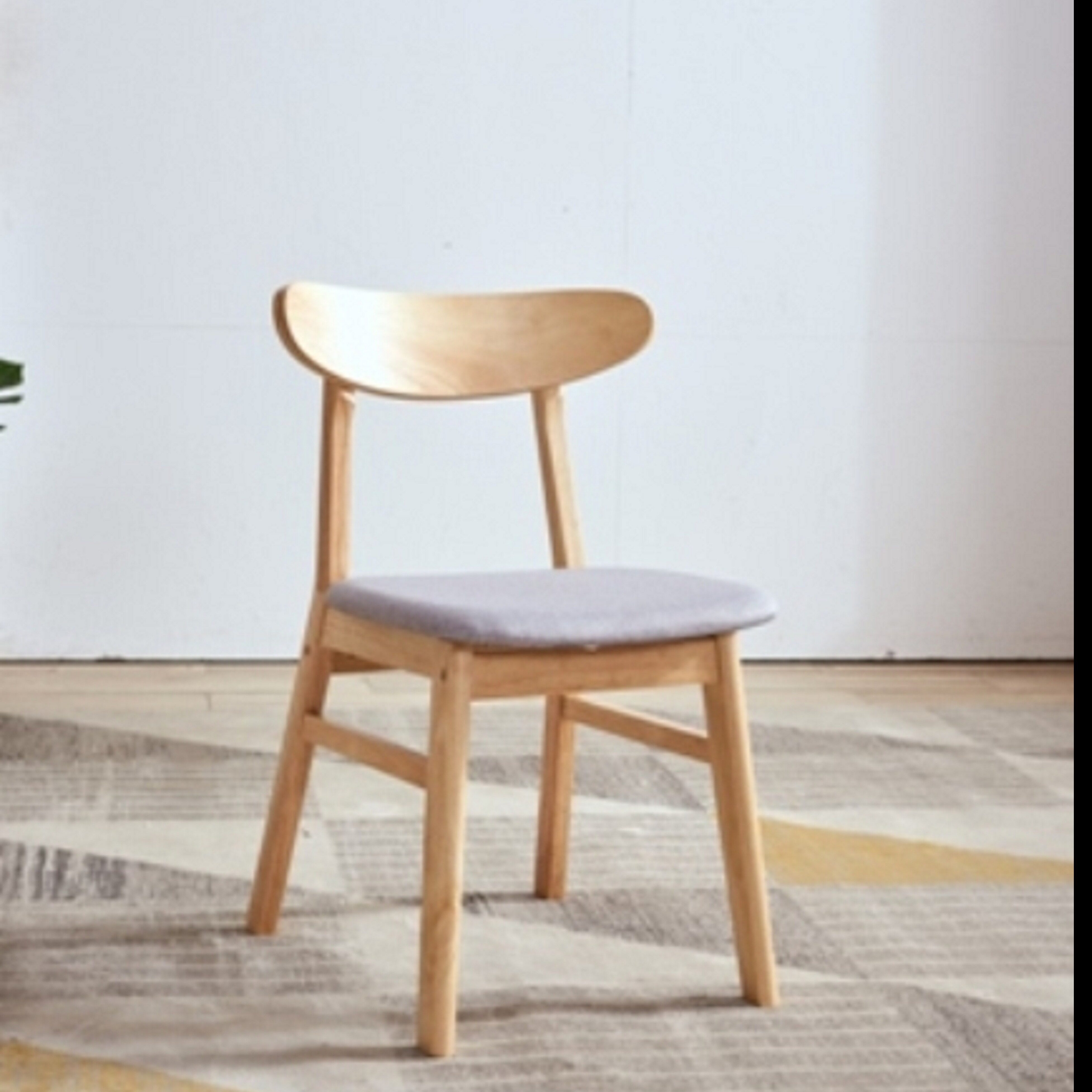 เก้าอี้ C-IK+-Evergreen-Furniture-Ikea Plus C-IK-+ เก้าอี้ไม้สไตล์เรียบหรู ( 4 ตัว / กล่อง ) มี2สีให้เลือก เบาะรองนั่งมีเพียงสีน้ำตาล สีเดียว