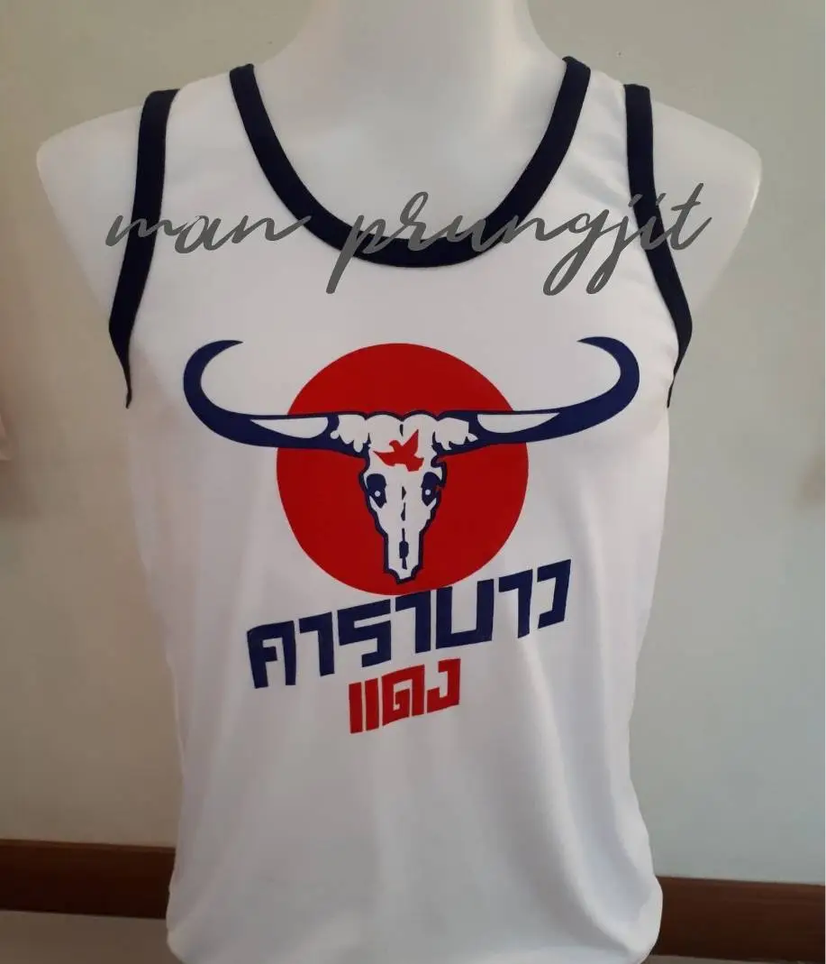 เสื้้อกล้าม เสื้อกล้ามชาย เสื้อกล้ามผู้ชาย เสื้อกล้ามไทยแลนด์ เสื้อกล้ามสกรีนลายคาราบาวแดง เสื้อกล้ามผ้าcotton%