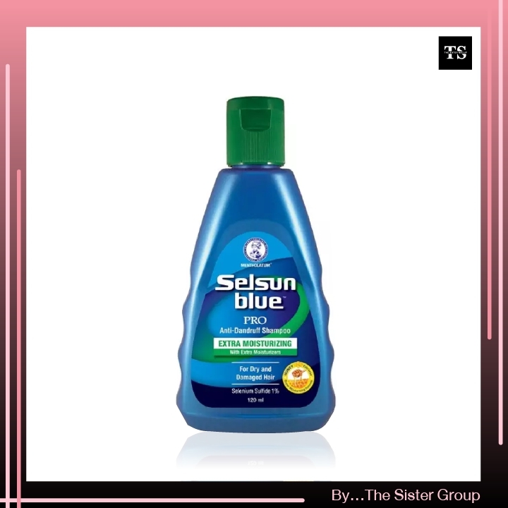 Selsun Blue Pro Anti-Dandruff Shampoo Extra Moisturizing แชมพูขจัดรังแค ยอดนิยม 120ml(สูตรสีเขียว) EXP : 07/2024