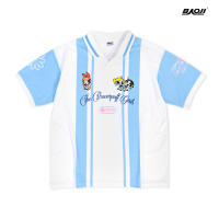 BAOJI บาโอจิ เสื้อJersey THE POWERPUFF GIRLS รุ่น BPGATP เสื้อคอปกผู้หญิง ลิขสิทธิ์แท้ ผ้าแห้งไว ระบายอากาศดี