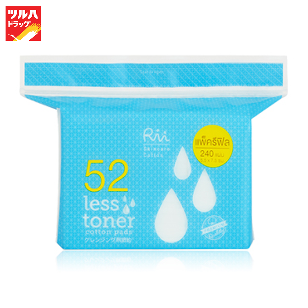 RII LESS TONER REFILL 240 Pcs / ริอิ สำลีแผ่น รีฟิล รุ่นเลสโทนเนอร์ รีฟิล 240แผ่น