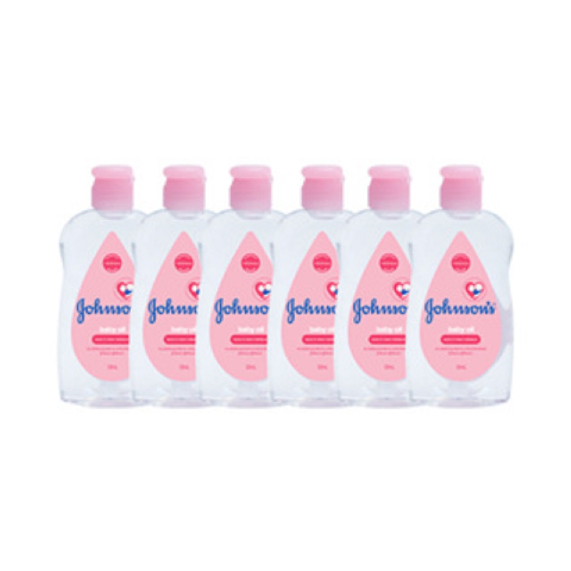 (แพ็ค 6 ขวด) จอห์นสันเบบี้ออย Johnsons Baby Oil ขนาด 50 ml