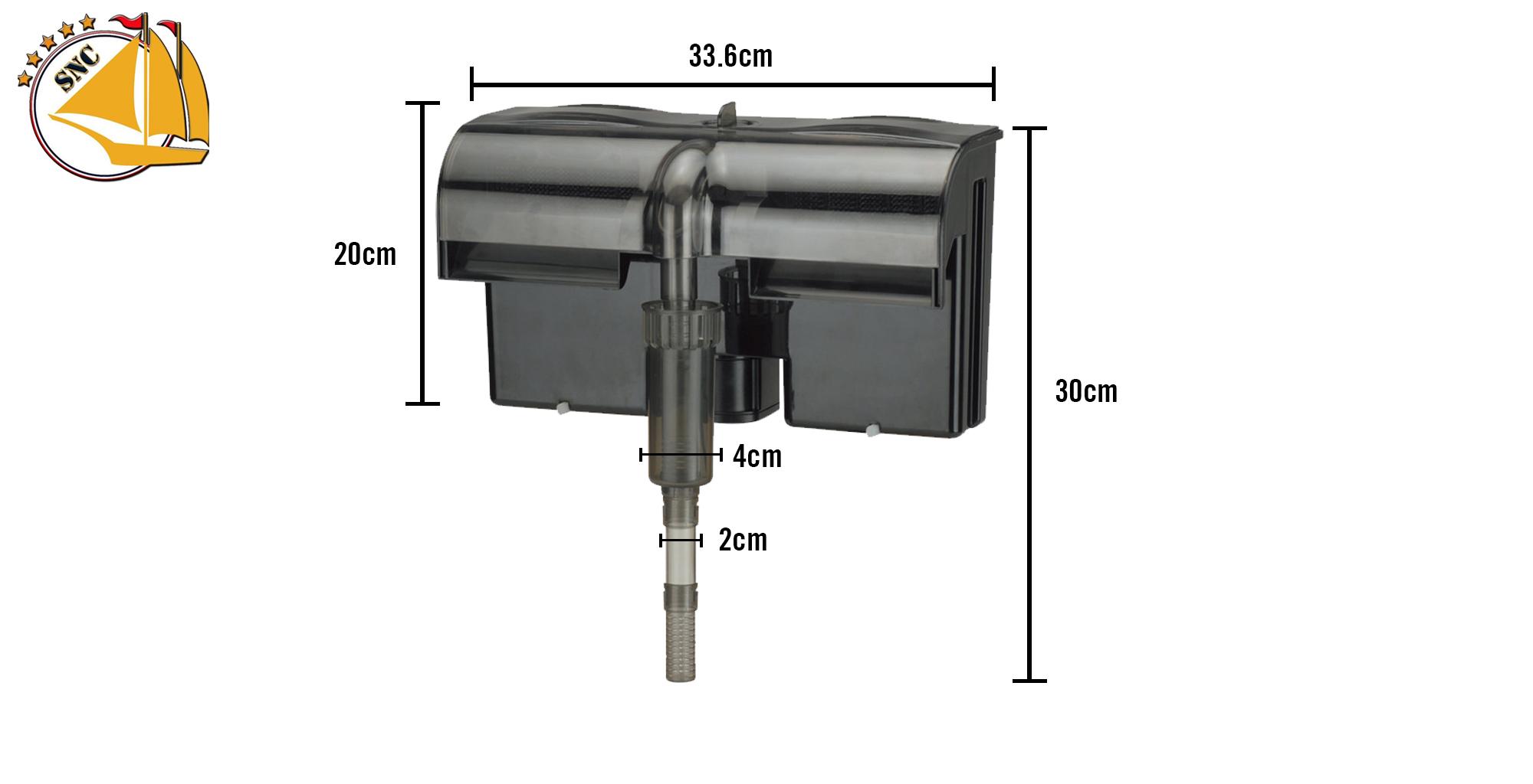 ATMAN HF-0800 Hang On Filter กรองแขวนข้างตู้ สำหรับตู้ขนาด 24-36 นิ้ว ...