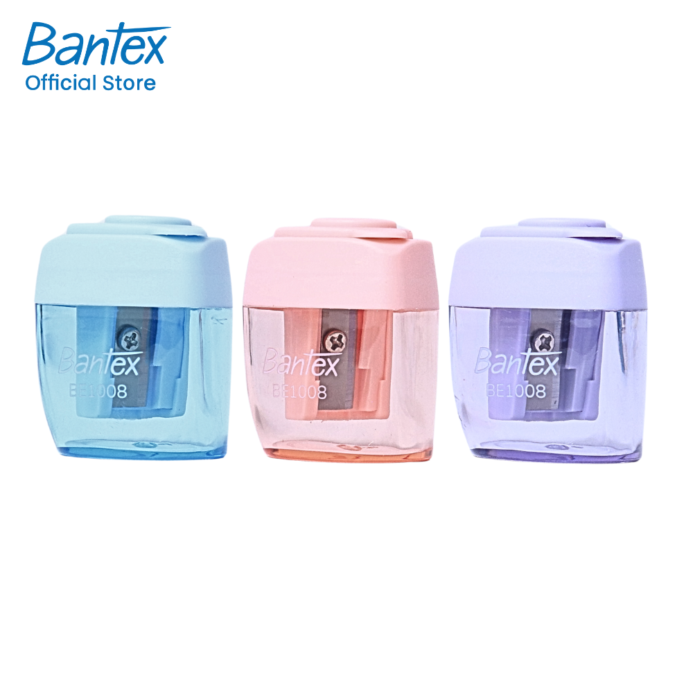 Bantex กบเหลาดินสอ กบเหลาสุ่มสี ใบมีดคม ขนาดพกพาสะดวก มินิมอล สำหรับการเรียนและสำนักงาน Sharpener