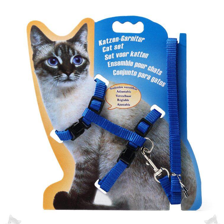 Cat Harness And Leash (M) สายจูงแมว สายจูงรัดอกแมว (แมวขนาดกลาง)