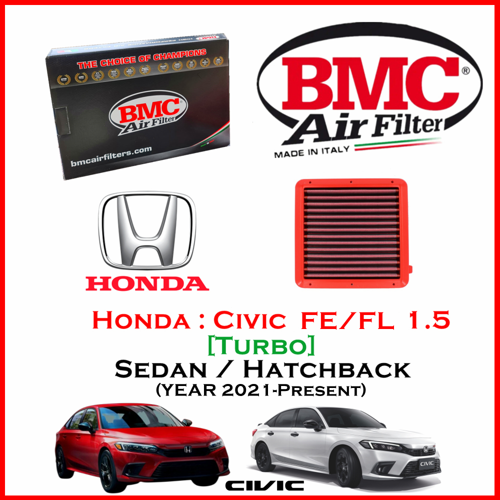 BMC Airfilters® (ITALY) Performance Air Filters กรองอากาศแต่ง สำหรับ Honda : CIVIC FE / FL 1.5 Turbo เทอร์โบ (ปี 2021-ปัจจุบัน) โดยตัวแทนจำหน่าย BMC [ST MINI] ราคา 3,590 บาท*ส่งฟรี