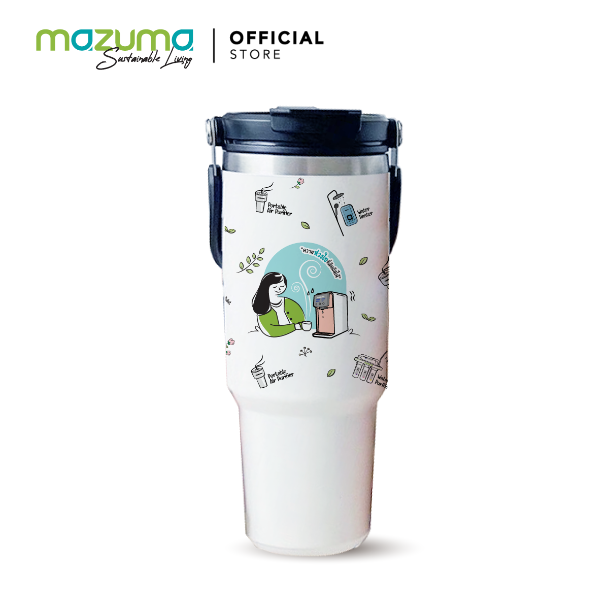 (ของแถม ไม่จำหน่าย) แก้วเก็บอุณหภูมิร้อน-เย็น ขนาด 900ml ราคา 990 บาท*ส่งฟรี