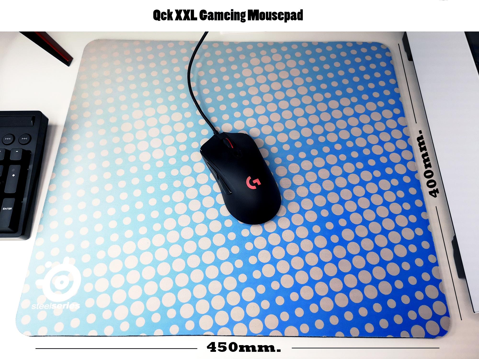 แผ่นรองเมาส์+คีย์บอร์ด ลาย Steelseries QCK XXL