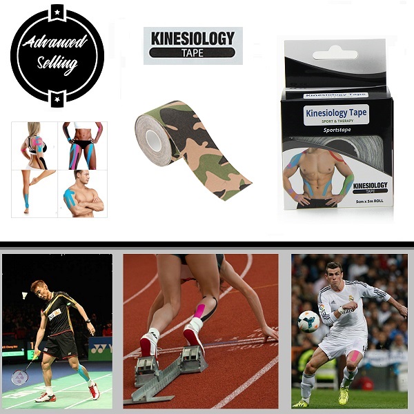 Kinesiology Tape (เทปคิเนซิโอ) แผ่นเทปคิเนซิโอ แผ่นคิเนสิโอ เทปพยุงกล้ามเนื้อ ขนาด 5ซม.X5ม.เทปติดกล้ามเนื้อ เทปสีแปะร่างกาย เทปบำบัด ช่วยลดความ #Kinesio #K tape #Sportstapeเจ็บปวดลดแรงกระแทกในการเล่นกีฬา เทปยืดนักวิ่ง เทปติดร่างกาย เทปลดอาการปวด