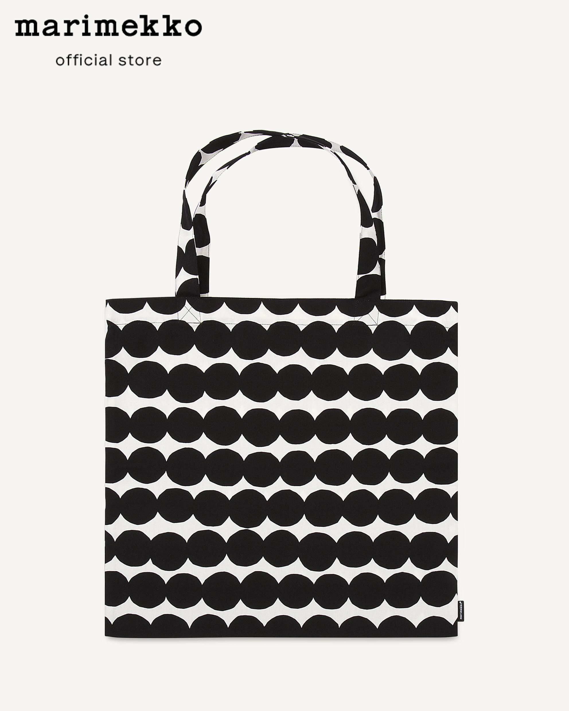 MARIMEKKO RÄSYMATTO BAG Totebag กระเป๋าผ้า กระเป๋าผ้าจุด กระเป๋าUnikko กระเป๋าผ้าดำ กระเป๋าผ้าMarimekko กระเป๋าสะพายผญ ราคา 1,395 บาท*ส่งฟรี