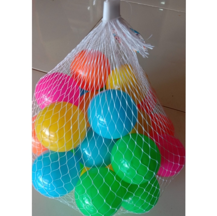 ลูกบอลสี#ของเล่นลูกบอลพลาสติกแบบนุ่ม สำหรับเด็กเล่น 25 ชิ้น ม.อ.ก 685-2540