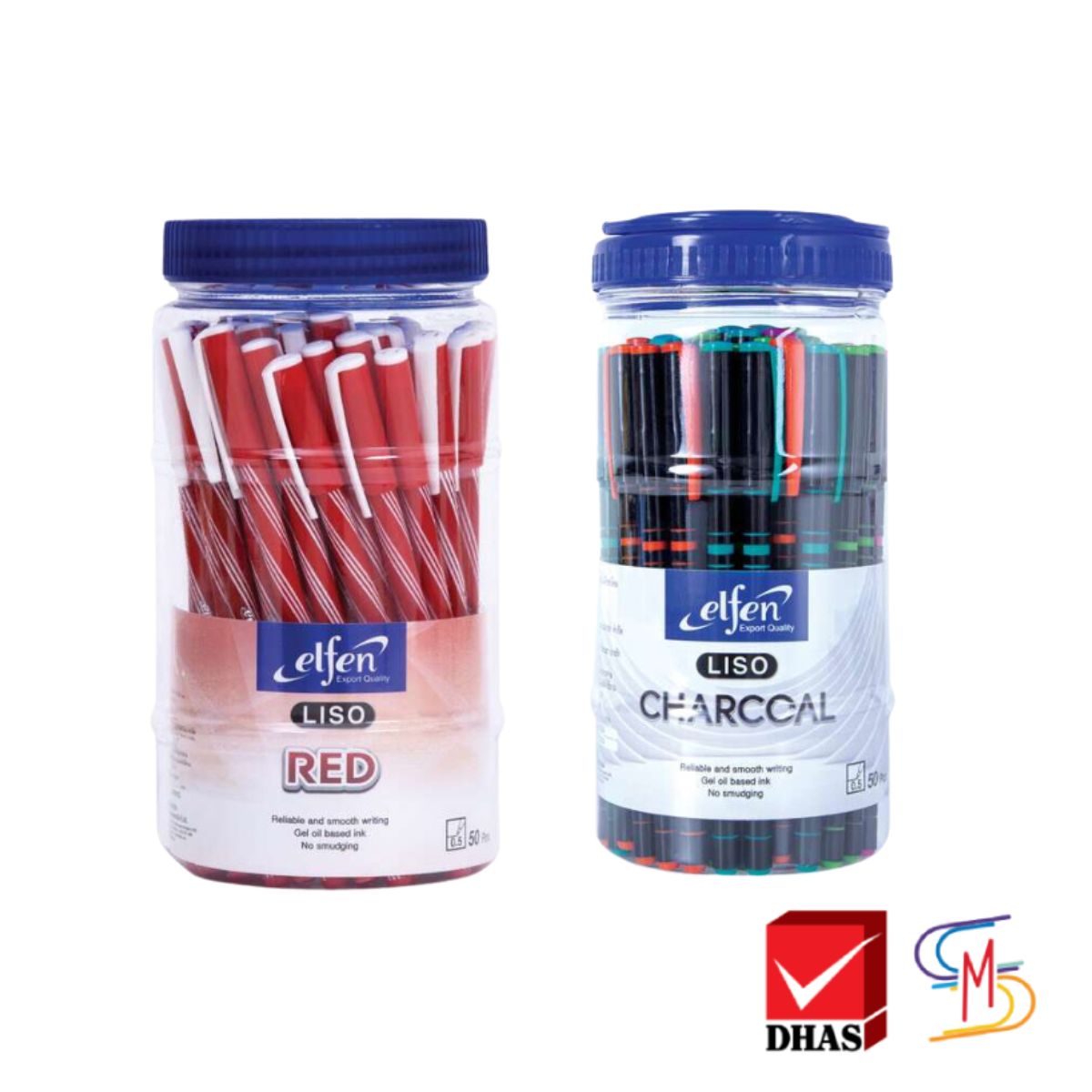 Elfen เอลเฟ่น ปากกา ปากกาแดง ปากกาโหล ปากกาลูกลื่น ลิโซ่เรด แดง 0.5 จำนวน 50 ด้าม