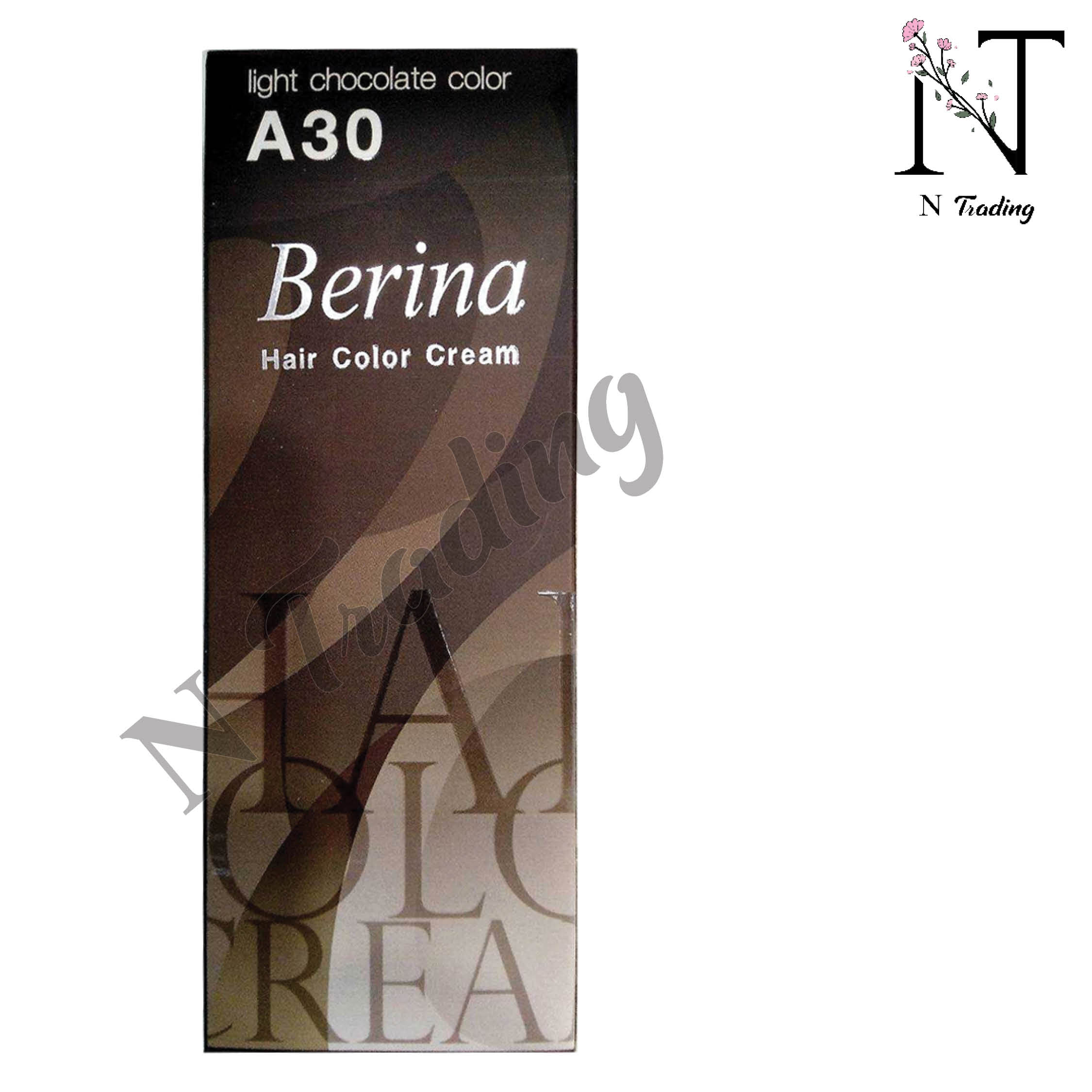 เบอริน่า ครีมย้อมผม / Berina Hair Color Cream ปริมาณสุทธิ 60 กรัม