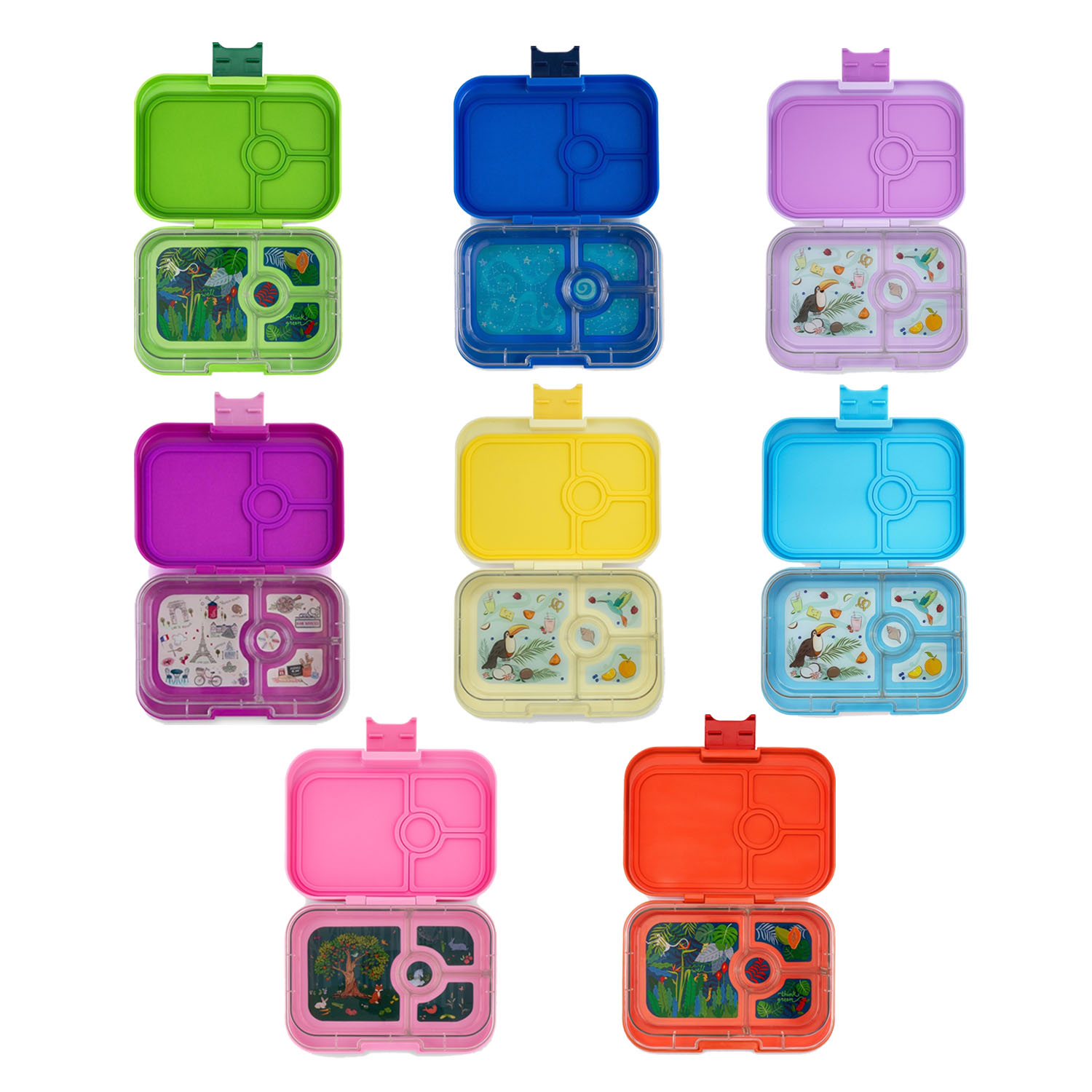 Yumbox 4 pt. Panino กล่องข้าวยัมบอกซ์ 4 ช่อง กล่องเก็บอาหาร ใส่อาหารพกพาสำหรับเด็ก คุมอาหาร กล่องข้าวเด็ก กล่องข้าวนำเข้า ราคา 1,166 บาท*ส่งฟรี