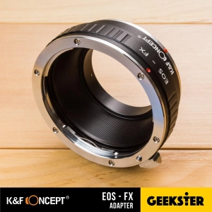 สินค้า K&F EOS-FX Adapter แปลงเลนส์ Canon DSLR EF / EF-S เพื่อเอามาใส่กล้อง Fuji Mirrorless ได้ทุกรุ่น ( Lens mount adapter Mount EOS For Fuji ) ( เมาท์แปลง อแดปเตอร์ ) ( EOS-FX / EOS-X ) ( EF FX / EF X ) ( Geekster )