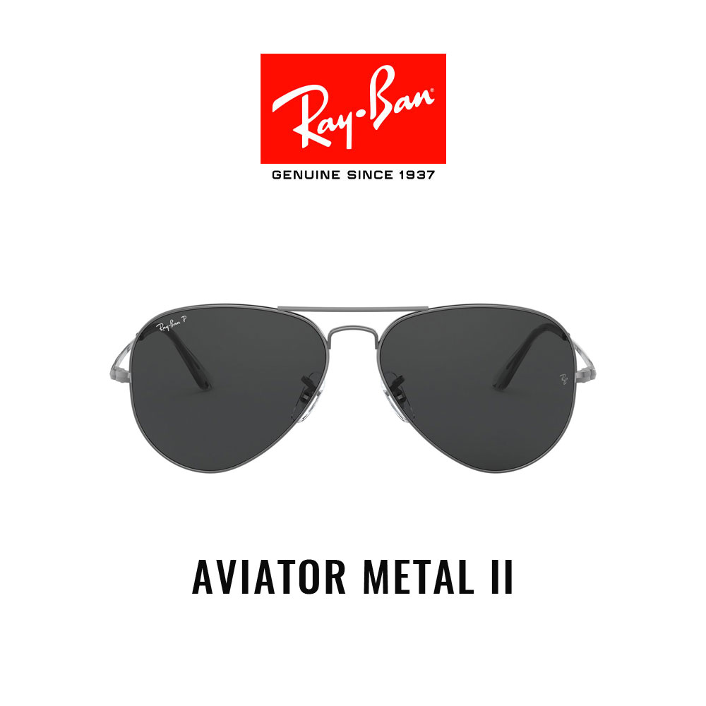 RAY-BAN AVIATOR METAL II - RB3689 004/48 -Sunglasses ราคา 8,750 บาท*ส่งฟรี