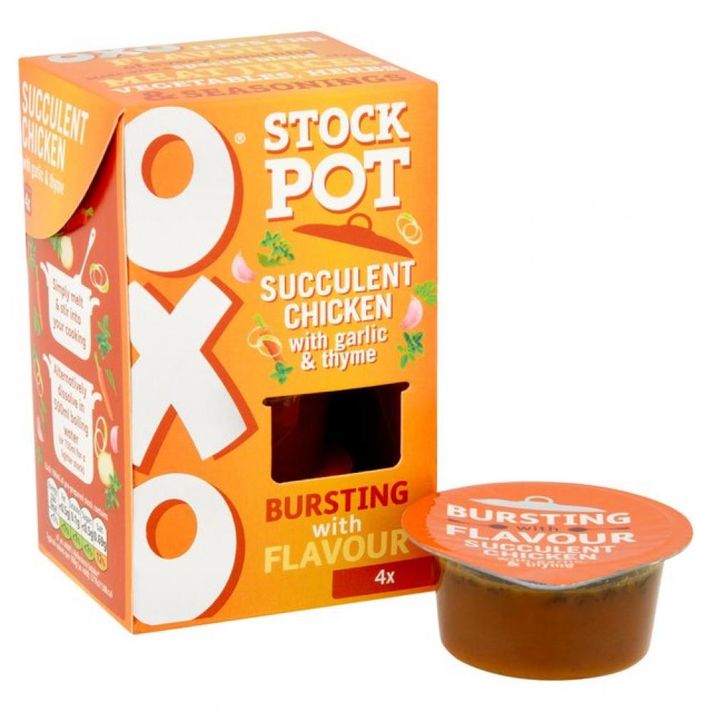 Oxo Stock Pot Succulent Chicken with Garlic & Thyme 80g ซุปชนิดเข้มข้นรสไก่ผสมกระเทียมและไทม์