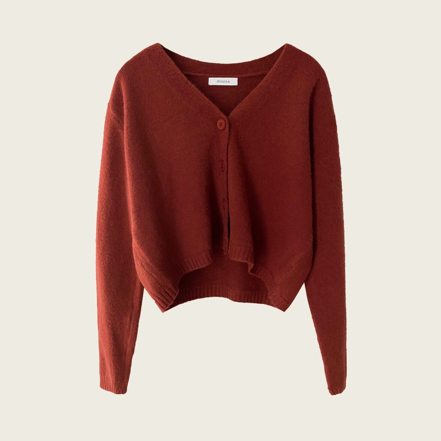 Aliotte - Astrid Cardigan เสื้อคาร์ดิแกนแขนยาวคอวีกระดุมหน้า