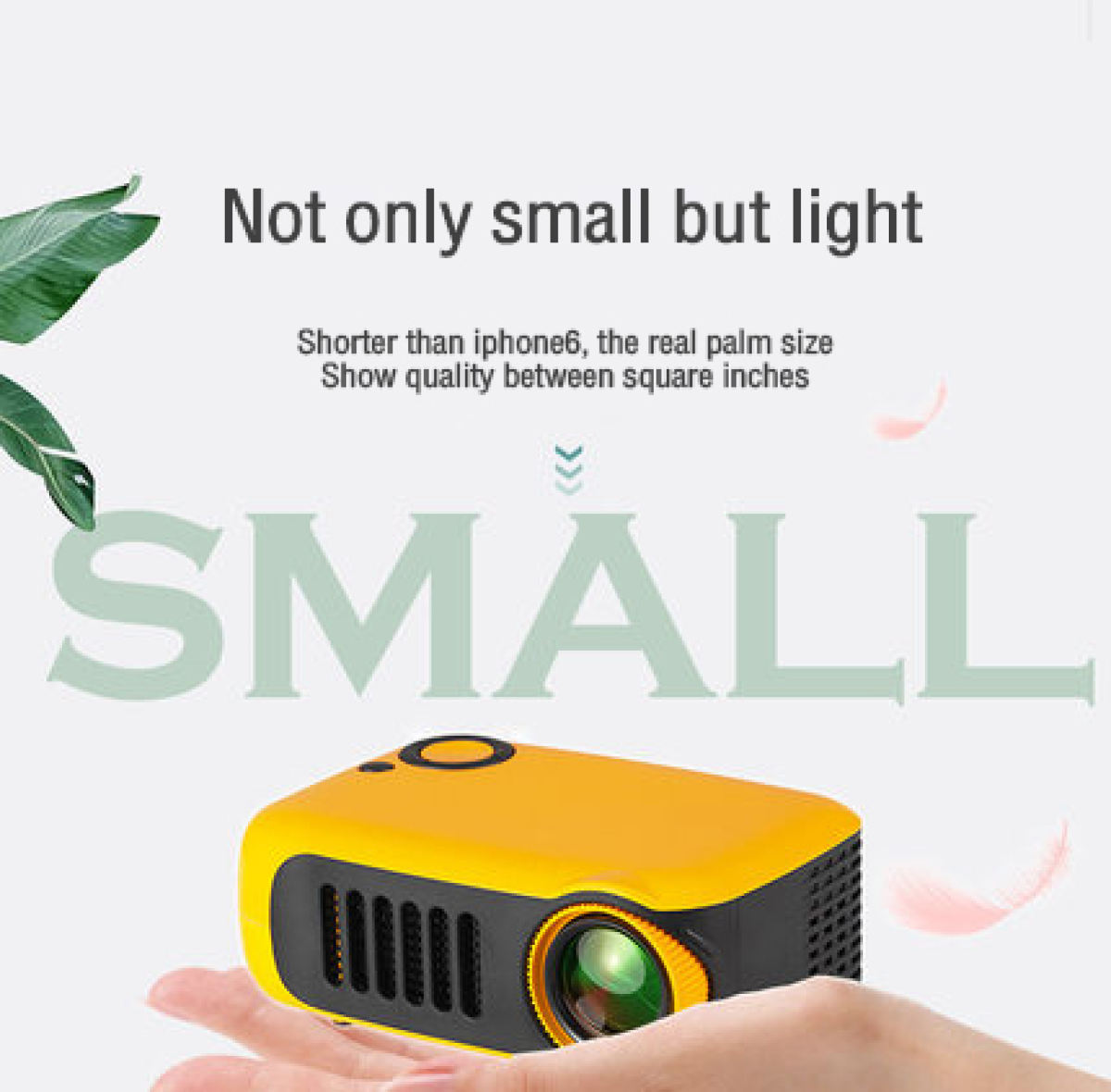 ?พร้อมส่ง? โปรเจคเตอร์ Mini Projector สนับสนุน HD 1080p เครื่องฉายโทรทัศน์บ้านแบบพกพาสำหรับ โปรเจคเตอร์led2021การฉายภาพความคมชัดสูงภายในบ้าน