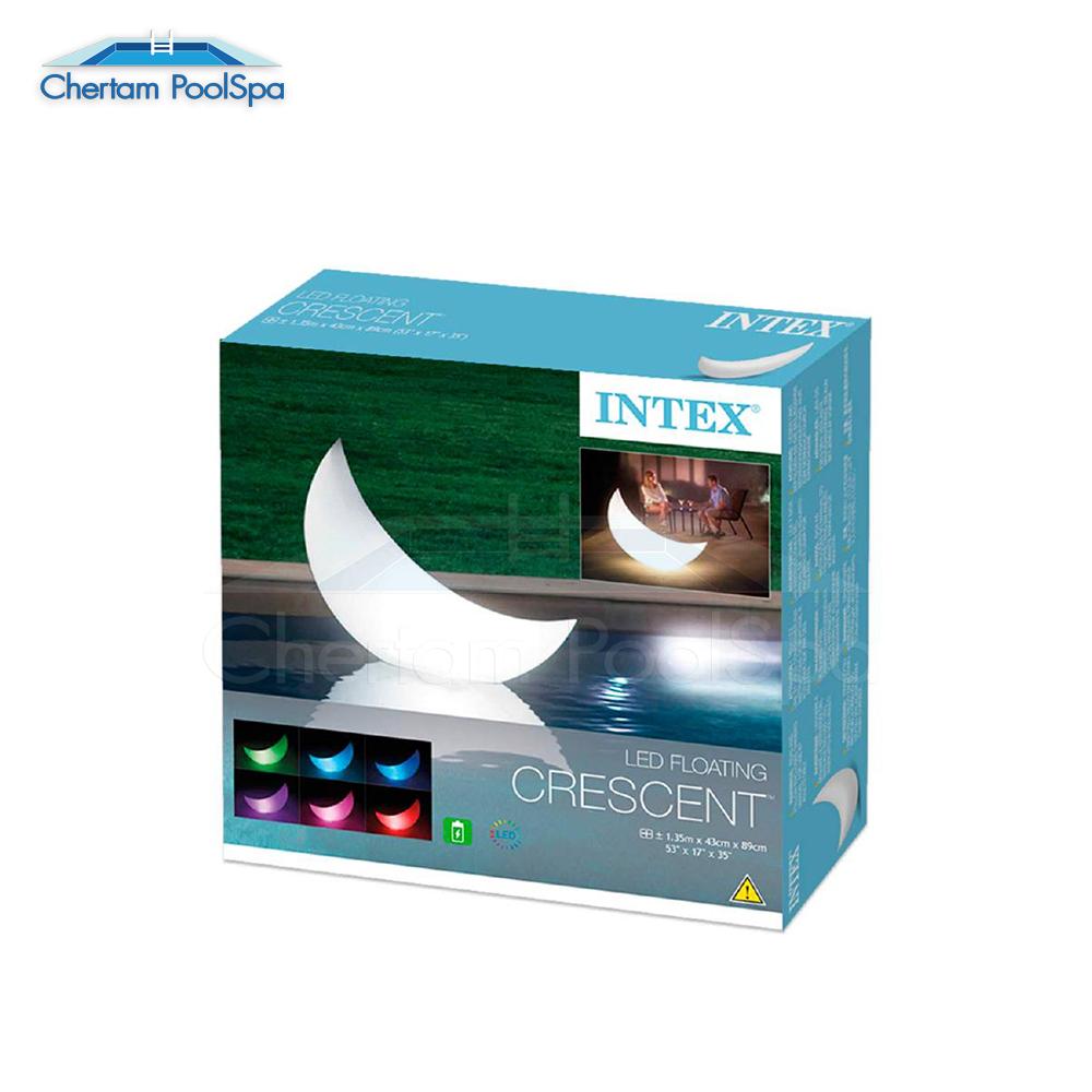 INTEX 68693 LED Giant Floating Crescent Light ไฟ LED ทรงพระจันทร์ขนาดใหญ่ สำหรับสระว่ายน้ำหรือสนามหญ้า