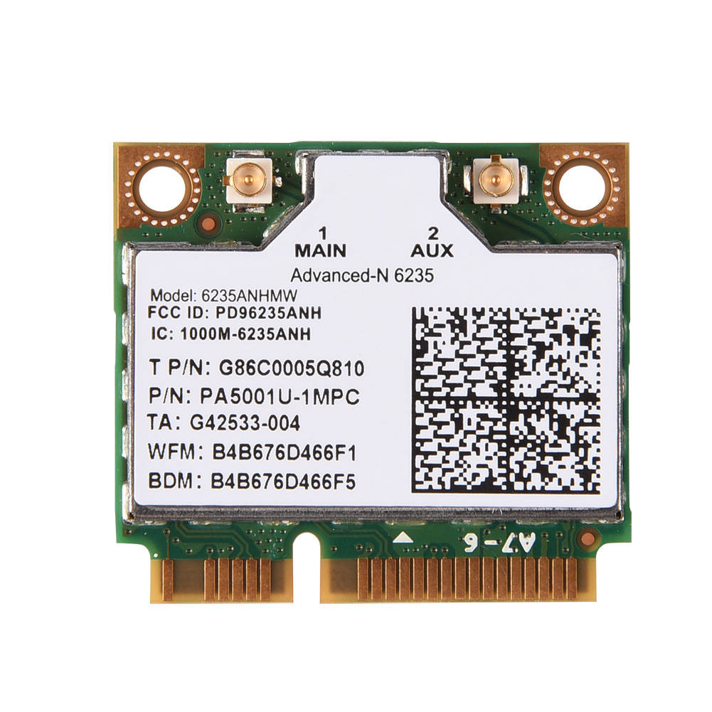 สำหรับ Intel 6235ANHMW 802.11a / b / g / n Dual-Band 300M Mini PCI-E WIFI การ์ดไร้สาย