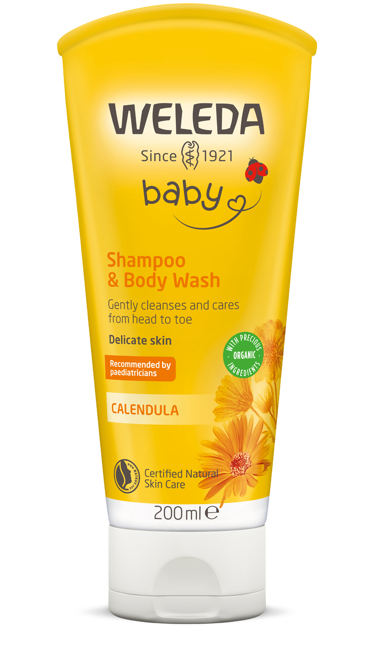 ✳️[แท้ 100%/พร้อมส่ง]✳️ Weleda Baby Calendula Shampoo and Body Wash (200ml)