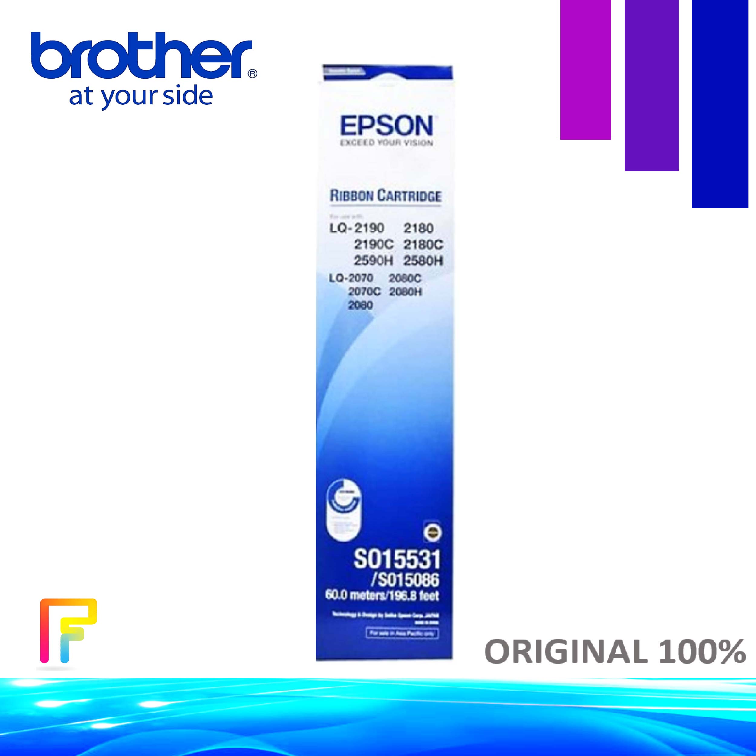 โทนเนอร์เครื่องพิมพ์เลเซอร์ EPSON S015531ใช้กับเครื่องพิมพ์ดอทเมตริกซ์ เอปสัน LQ-2070/2170i/2080/2180i/2190 ราคา 405 บาท*ส่งฟรี