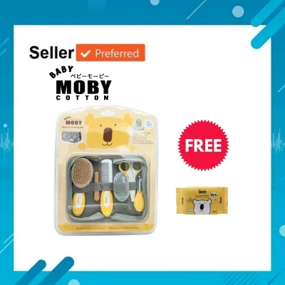 Baby Moby เบบี้ โมบี้ ชุดอุปกรณ์ตัดเล็บและหวี (ฺBaby Grooming Set)/ Free Baby Wet Wipes X 1
