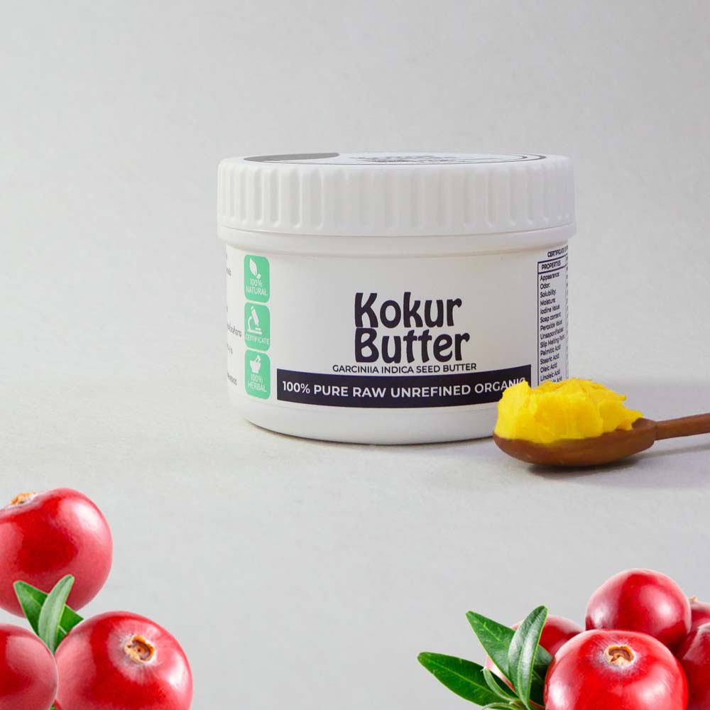 Kokum Butter Organic Size 100-250G Mixed cosmetic formulas ราคา 220 บาท*ส่งฟรี