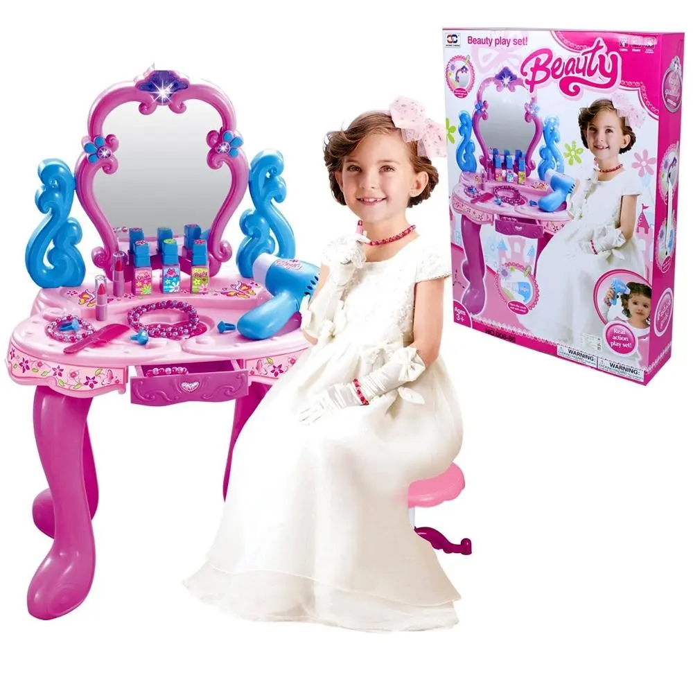 Telecorsa โต๊ะเครื่องแป้ง เจ้าหญิง Beauty Play Set รุ่น MakeUp-Set-008-86-08C-Rim