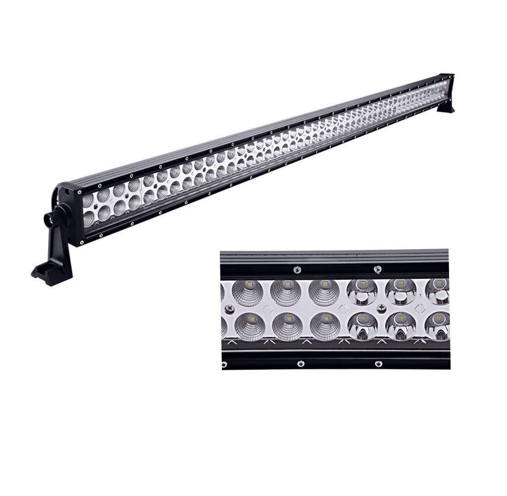Straigh 3D LED Light Bar Spot Flood Combo Beam 288 watt 50 Inch. For Jeep SUV ATV Truck Work Driving Light ไฟรถยนต์บาร์ยาว ไฟหน้ารถ บาร์รถยนต์ 288 วัตต์ ทรงตรง เน้นเเสงพุ่งเเละกระจายในโคมเดียว รุ่น SuperBright คุณภาพสูง มีประกันสินค้า เเสงขาว จำนวน 1 โคม