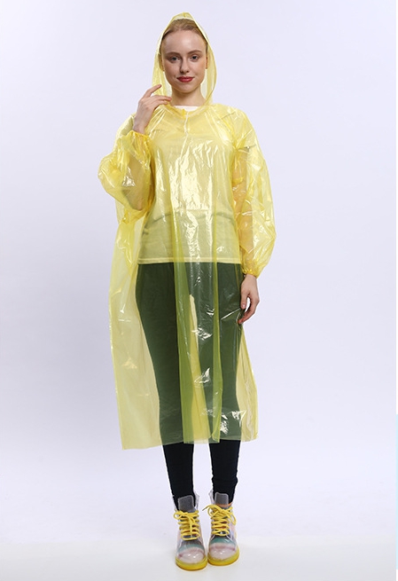 เสื้อกันฝน ขนาดพกพา เสื้อกันฝนราคาถูก เสื้อกันฝนผู้ใหญ่ ใช้แล้วทิ้ง สะดวกสบาย คละสี