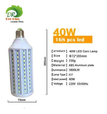 Photo Studio Photography LED 40W E27 6000K 168 Beads LED Corn Lamp Light Bulb Daylight