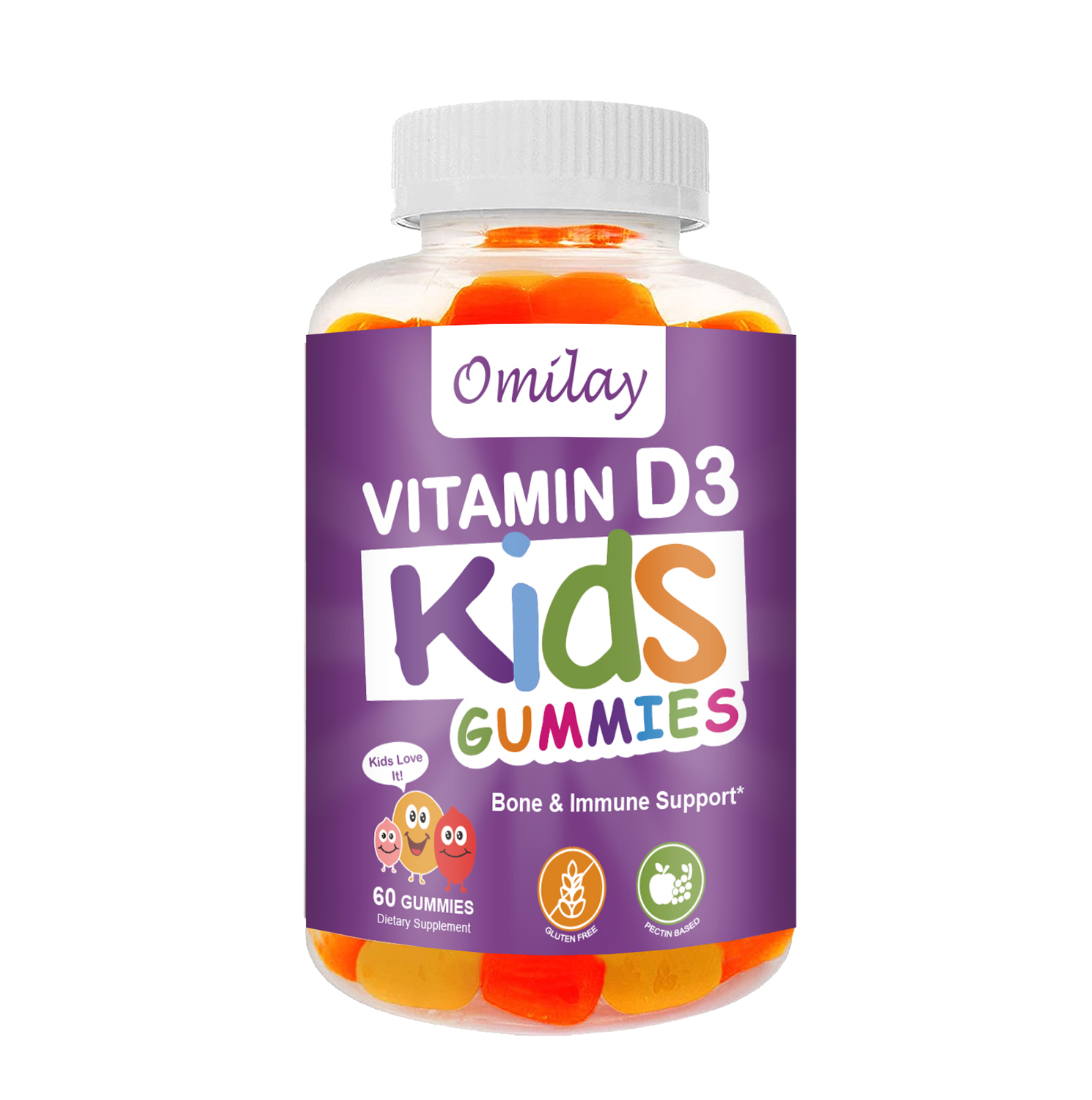 Omilay วิตามินซี Vitaminc วิตตามินซี วิตามินเด็ก Vitamin C วิตามินc อาหารเสริม Vegan Organic 60 Gummies เด็ก อาหารเสริมสำหรับเด็ก Vitamin C kids Gummy